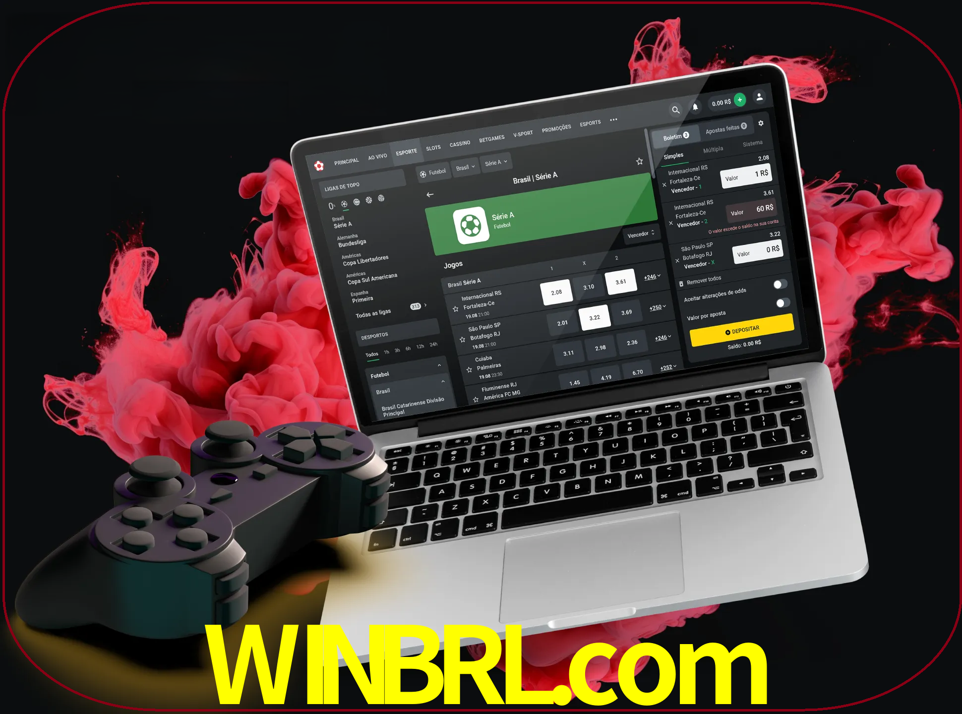Visite a secção especial de jogos de vídeo em winbrl para descobrir em que jogos pode apostar e ganhar muito dinheiro.
